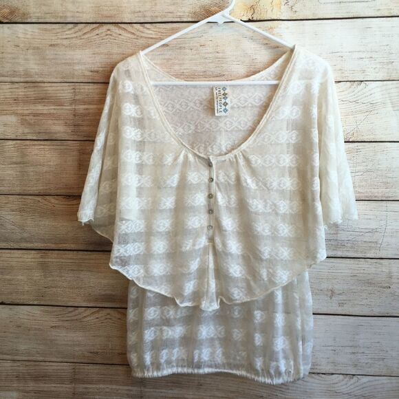 FREE PEOPLE TOP IN CREAM‎ - Picture 1 of 6